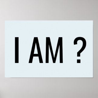 I AM Text Poster