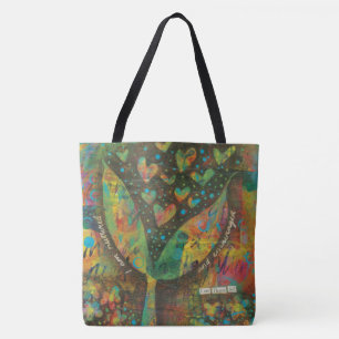 'I am Thank full' large tote bag