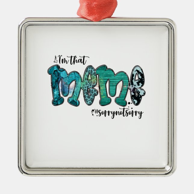 I Am That Meme Metal Tree Decoration (Front)