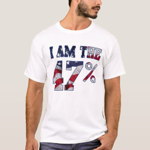 I am the 47% Percent American Flag t shirt