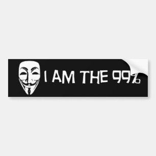 I am the 99% bumper sticker