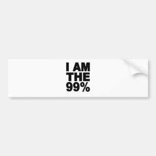 I am the 99% (Occupy Wall St) Bumper Sticker
