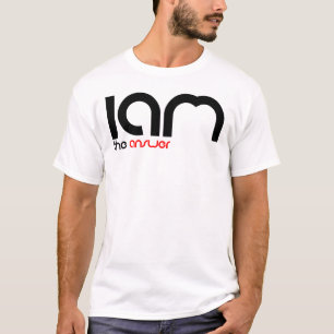 I Am The Answer T-Shirt (logo) - Male (white) V.2