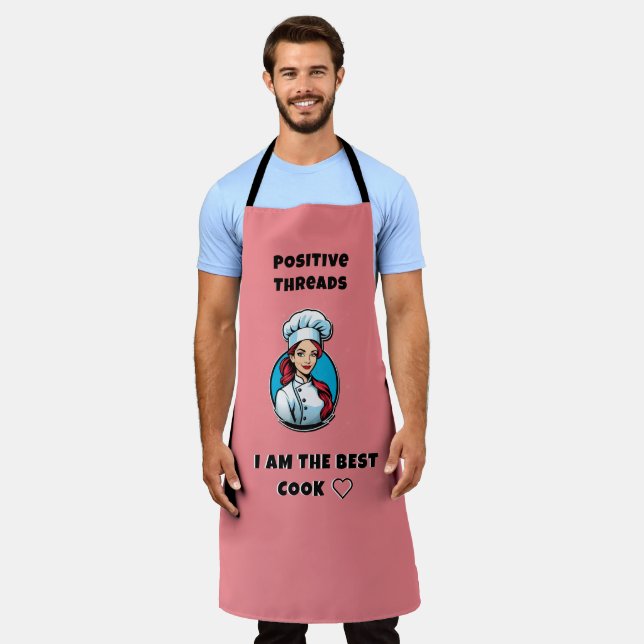 I Am The Best Cook – Valentine Gift Apron  (Worn)