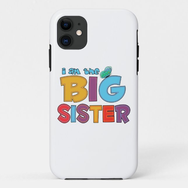 I am the Big Sister Butterfly Case-Mate iPhone Case (Back)
