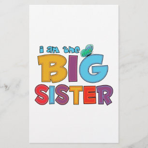 I am the Big Sister Butterfly Stationery