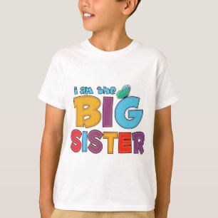 I am the Big Sister Butterfly T-Shirt