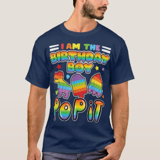 I am the birthday Boy pop it Fidget Tre  T-Shirt