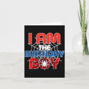 I Am The Birthday Boy Sder Party Family Matching B Card