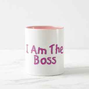 I Am The Boss 2 Two-Tone Coffee Mug