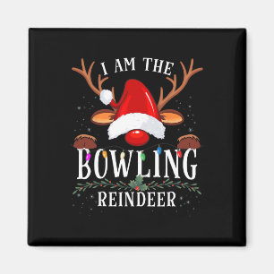I Am The Bowling Reindeer Christmas Family Magnet