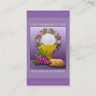 I AM The Bread of Life - Holy Eucharist Business Card