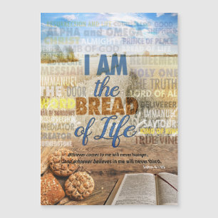 I am the bread of life, Jesus said Magnetic Card