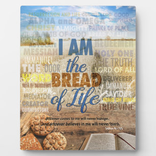 I am the bread of life, Jesus said Plaque