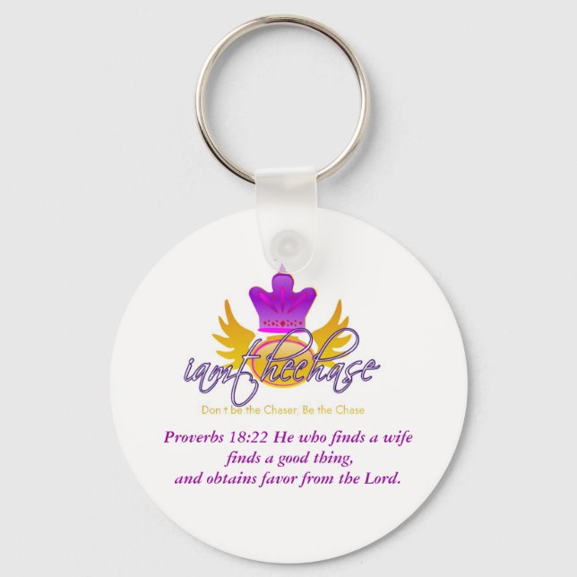 I am the Chase Keychain with Scriptural Reference (Front)