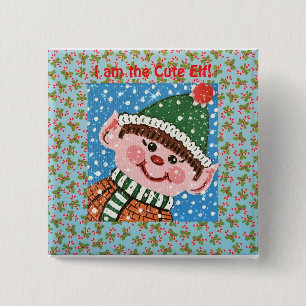 I am the Cute Elf Button