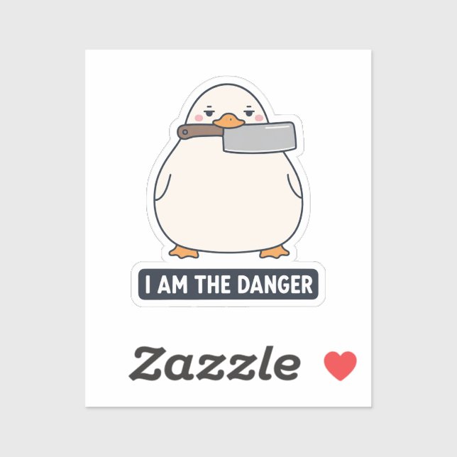 I AM THE DANGER Duck Cleaver Knife Meme (Sheet)