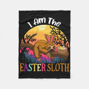 I Am The Easter Sloth Easter Apparel Fleece Blanket