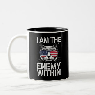 I Am The Enemy Within Kamala Harris 2024 Two-Tone Coffee Mug