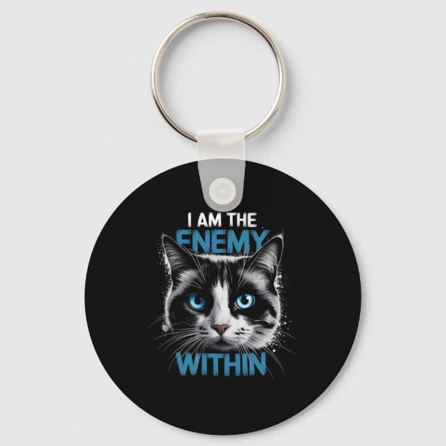 I Am The Enemy Within Voting Trump 2024 Election T Key Ring (Front)