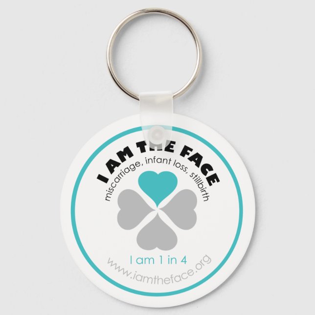 I AM THE FACE Blue Keychain (Front)