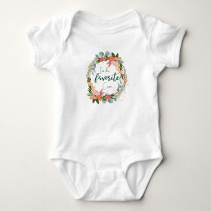 I am the favourite crew baby bodysuit