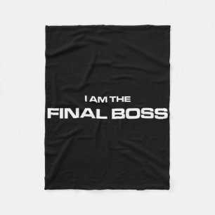 I Am The Final Boss - Mma Kickboxing Fighter Fleece Blanket