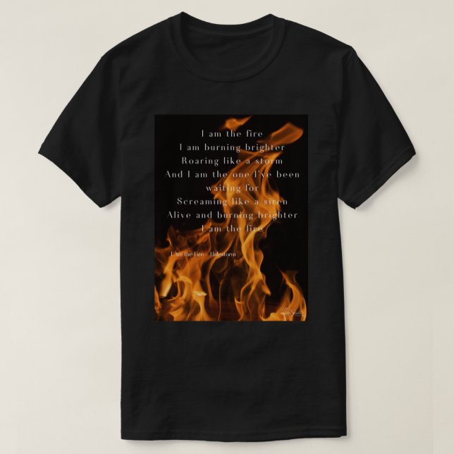I Am the Fire Lyrics - Halestorm Premium Scoop  T-Shirt (Design Front)