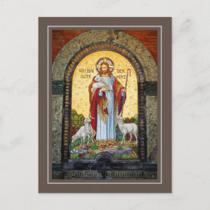 "I AM THE GOOD SHEPHERD After Bernhard Plockhorst  Postcard