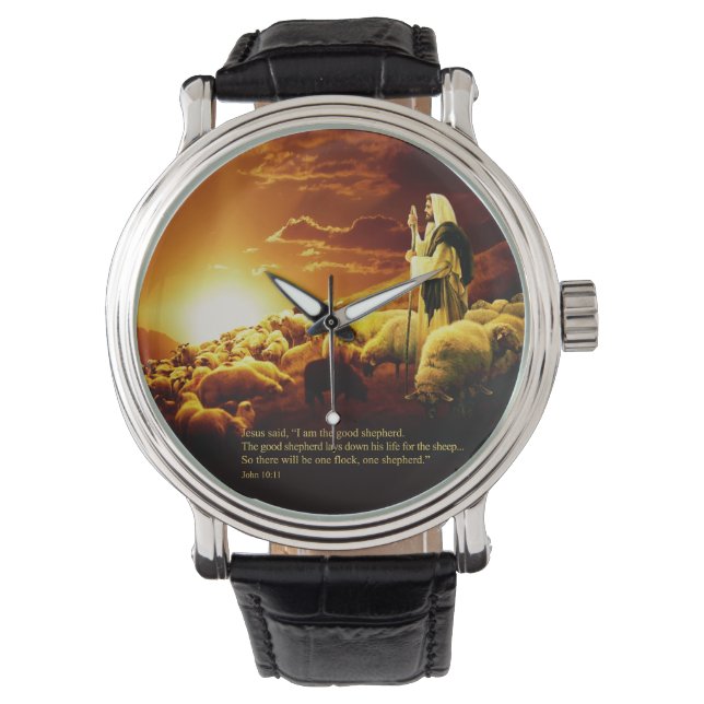 “I am the good shepherd. Watch & Numeral Options (Front)