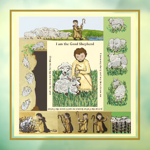 "I am the Good Shepherd" Window Cling