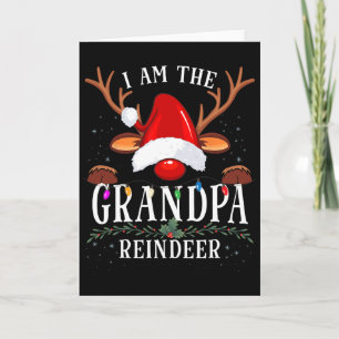 I Am The Grandpa Reindeer Christmas Family Card
