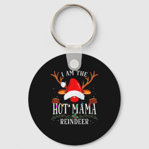 I Am The Hot Mama Reindeer Christmas Family Key Ring