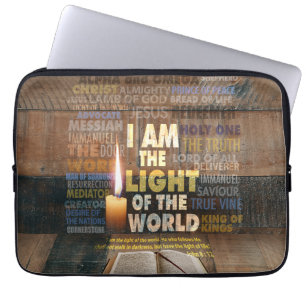 I am the Light of the World - John 8:12 Laptop Sleeve