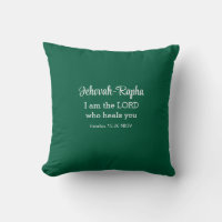 I am the Lord Who Heals You Bible Verse Dark Green