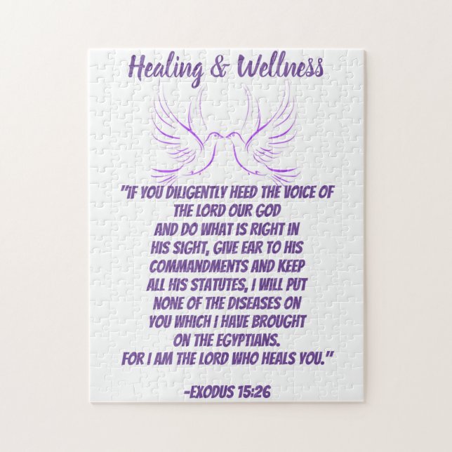 I am the Lord Who Heals You Jigsaw Puzzle (Vertical)