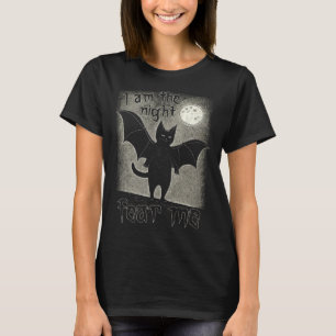 I Am The Night Fear Me Cute Black Cat Bat Punk Got T-Shirt