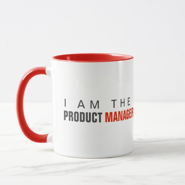 I am the product manager agile mug (Left)