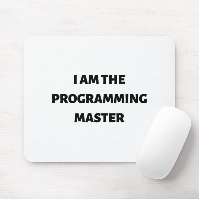 I am the programming master mouse mat (With Mouse)