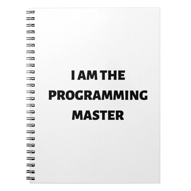 I am the programming master notebook (Front)
