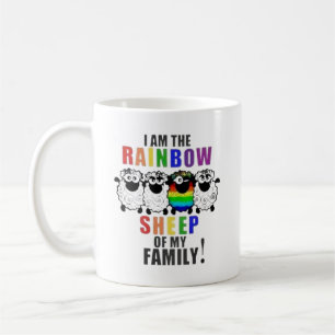 I Am The Rainbow Sheep Of The Family Coffee Mug 