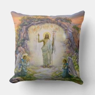 I Am The Resurrection And The Life Throw Pillow