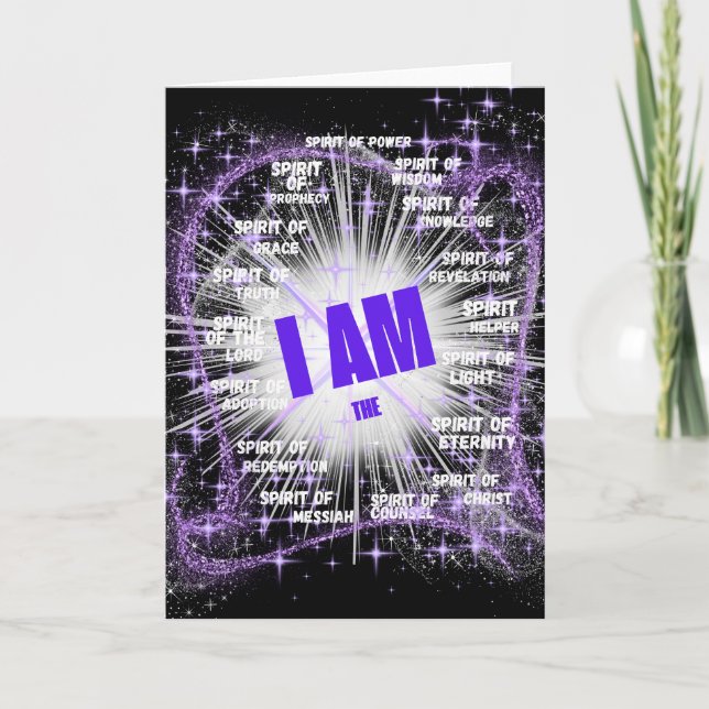 I AM The Spirit Of Light Greeting Card (Front)