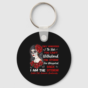 I Am The Storm Afro Hippie Sickle Cell Anaemia War Key Ring