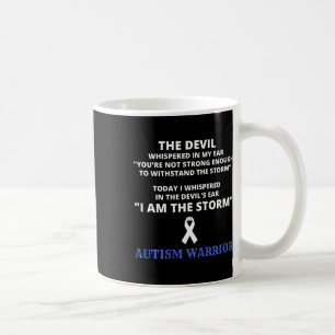 I Am The Storm Autism Warrior Autism Awareness 1 Coffee Mug