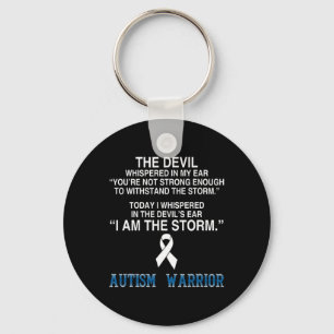 I Am The Storm Autism Warrior Autism Awareness Key Ring