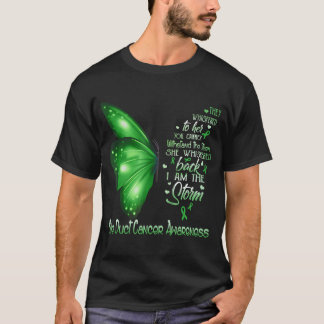 I Am The Storm Bile Duct Cancer Awareness Butterfl T-Shirt