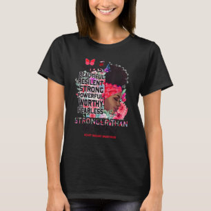 I Am The Storm Black Woman Afro Heart Disease Awar T-Shirt