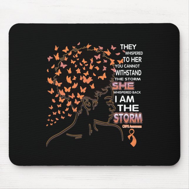 I am the storm Black Woman CRPS Awareness  Mouse Mat (Front)