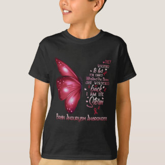 I Am The Storm Brain Aneurysm Awareness Butterfly  T-Shirt